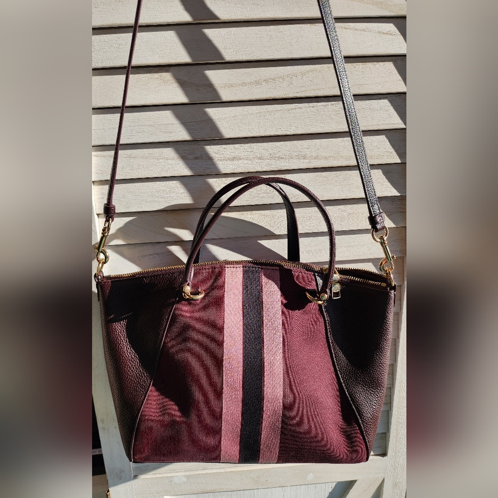 Coach Horse and Carriage Jacquard Prairie Satchel - Picture 2 of 13